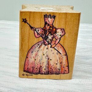 Glinda Wizard Of Oz Rubber Stamp Wood Mount 806E All Night Media Turner